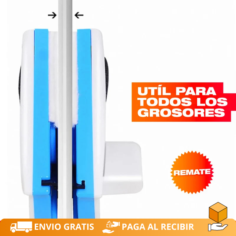 Limpiador De Vidrios Magnético