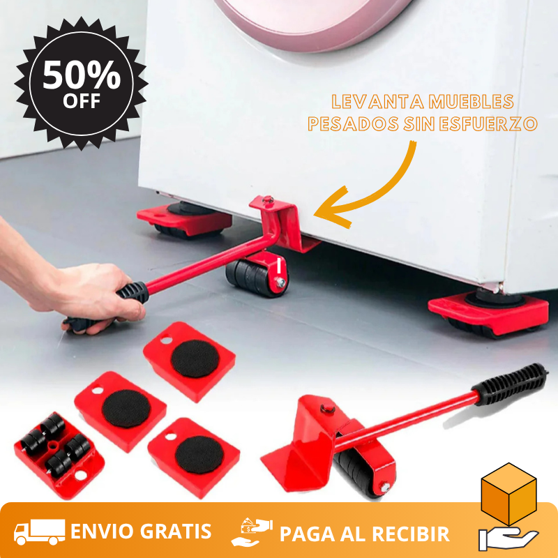 Kit Elevador de Muebles - ¡Mueve Todo Sin Esfuerzo!