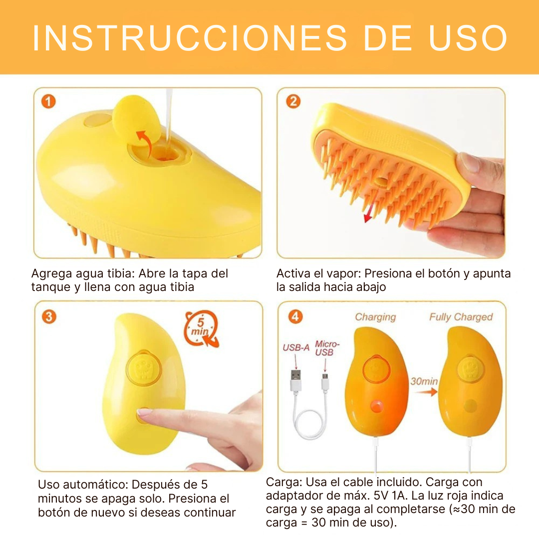 Combo Spa 2 en 1 para Mascotas: Pelaje limpio y patitas cuidadas