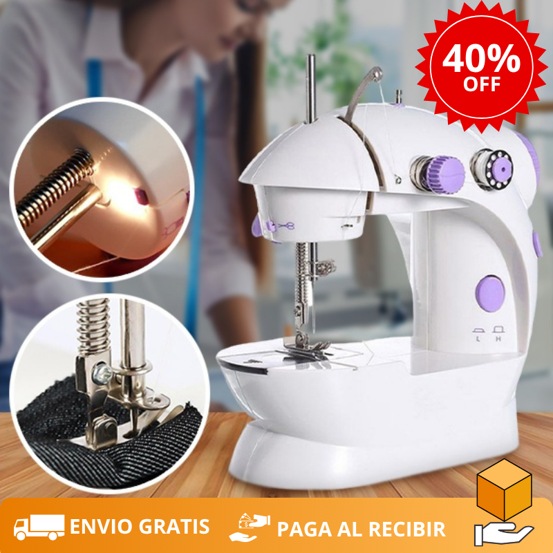 Mini Maquina De Coser Portatil Con Pedal