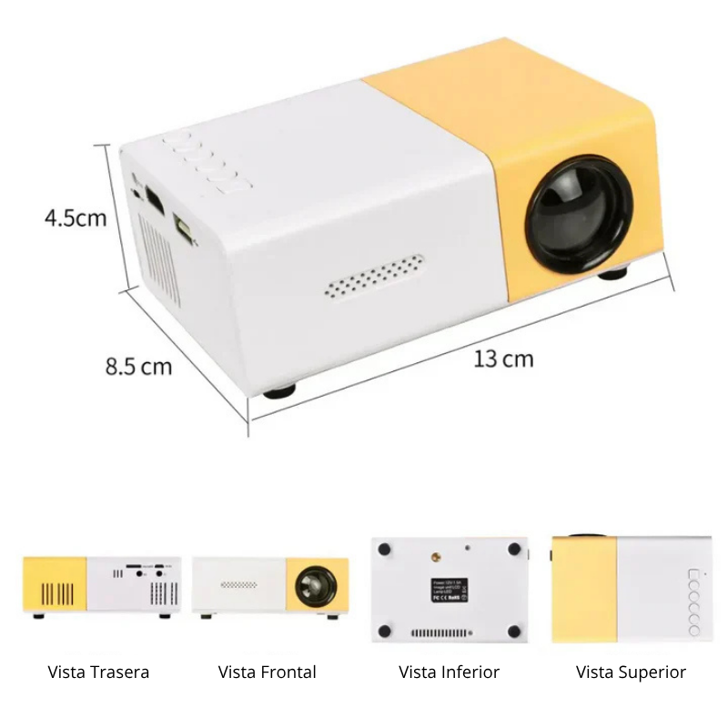 Mini Proyector LED - Cine portátil en casa