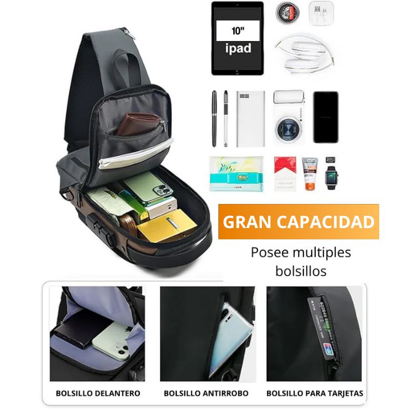 Mochila Antirrobo Impermeable – Seguridad y Estilo