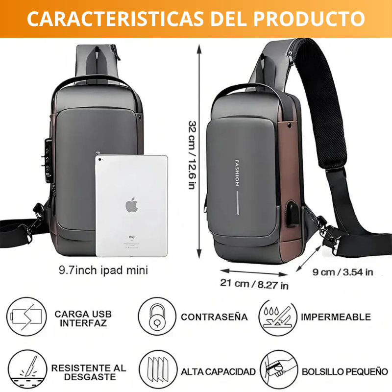 Mochila Antirrobo Impermeable – Seguridad y Estilo