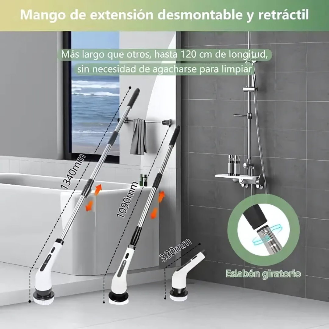 Cepillo Eléctrico de Limpieza 9 en 1 +REGALO: Quita Oxido