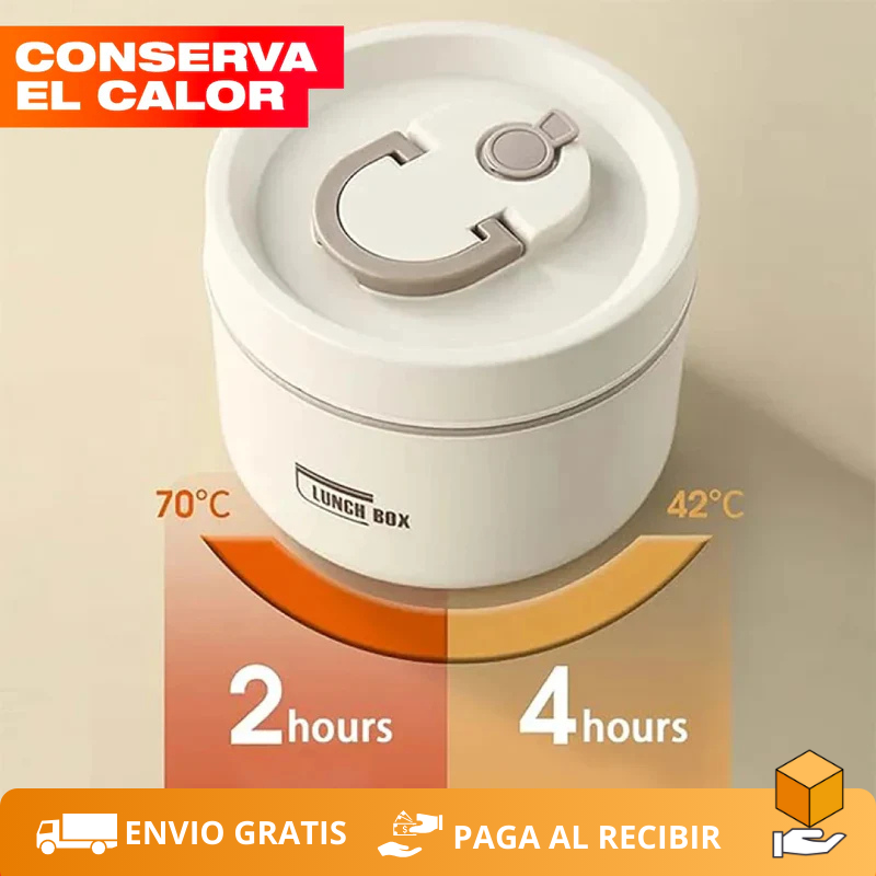 SET X4 PORTACOMIDAS Y LONCHERA TÉRMICA