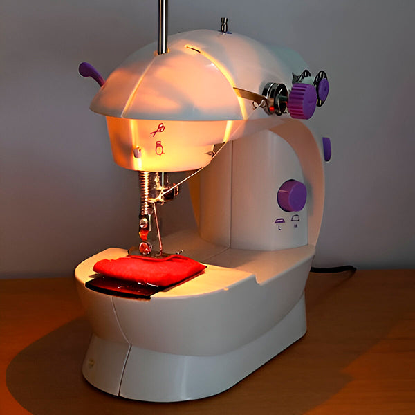 Mini Maquina De Coser Portatil Con Pedal