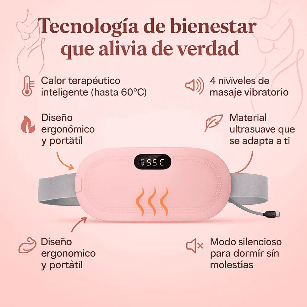 Cinturón Térmico Inalámbrico – Alivio para Cólicos