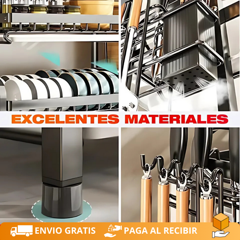 Escurridor Premium 3 Niveles: Mantén tu cocina ordenada