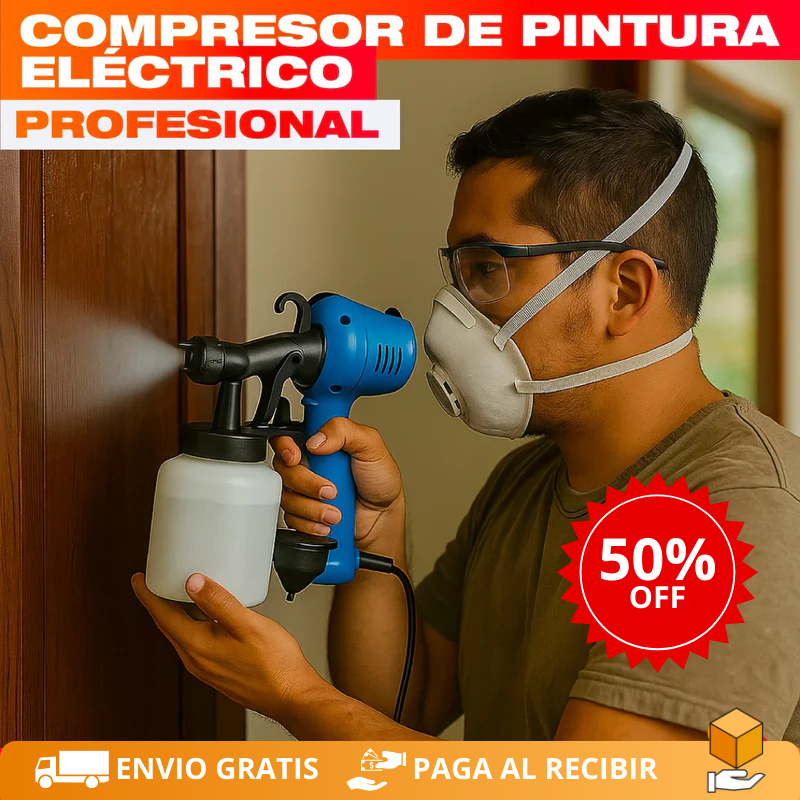 Compresor Eléctrico de Pintura – Acabados Profesionales en Casa