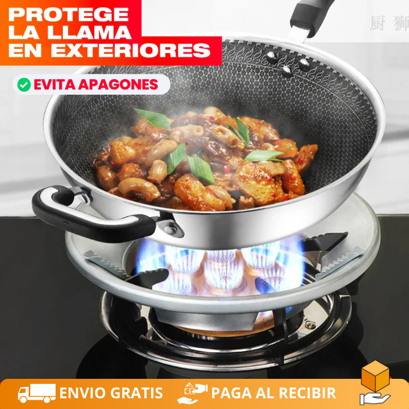 Soporte Protector de Llama y Ahorrador de Gas