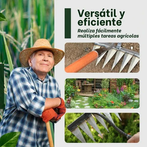 🌱 Rastrillo Eliminador de Malezas – Jardines limpios sin dañar tu espalda