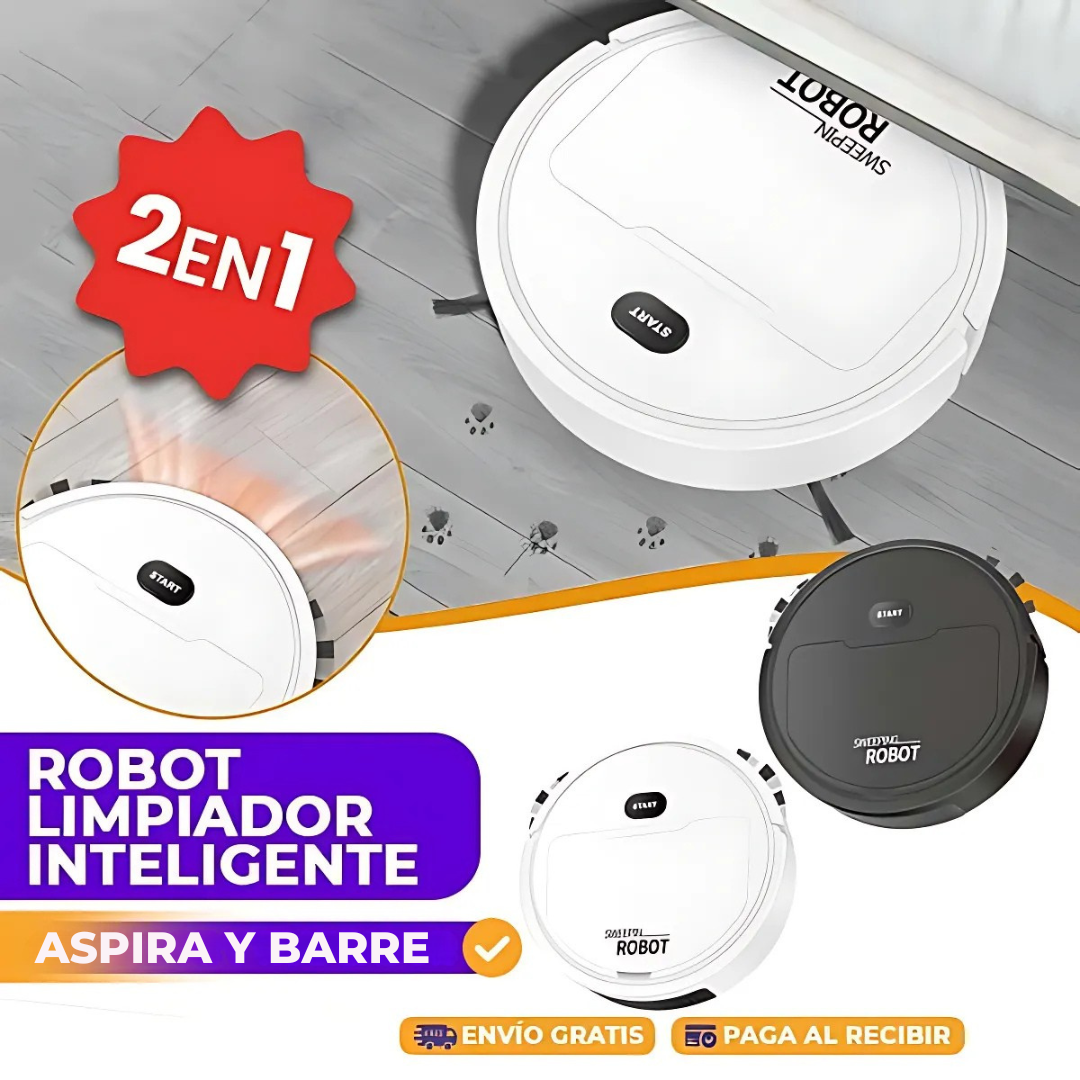 ASPIRADORA ROBOT 2 EN 1 - LIMPIEZA AUTOMATICA