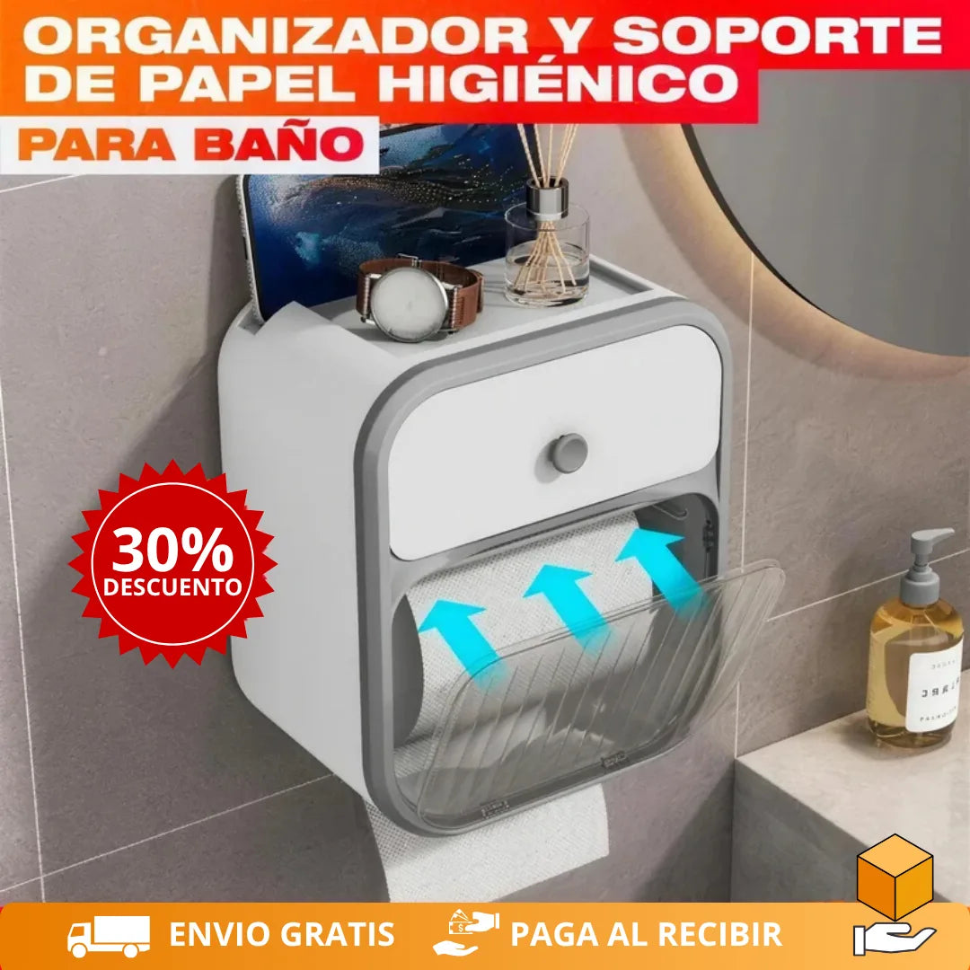 BañoZen™ - Organizador para papel higiénico