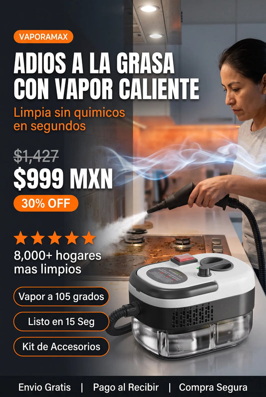VaporaMax™ Limpieza Profunda con Vapor a Alta Temperatura