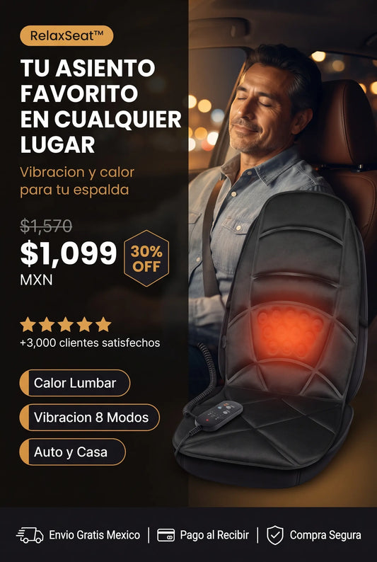 RelaxSeat™ - Convierte Cualquier Asiento en Tu Lugar Favorito