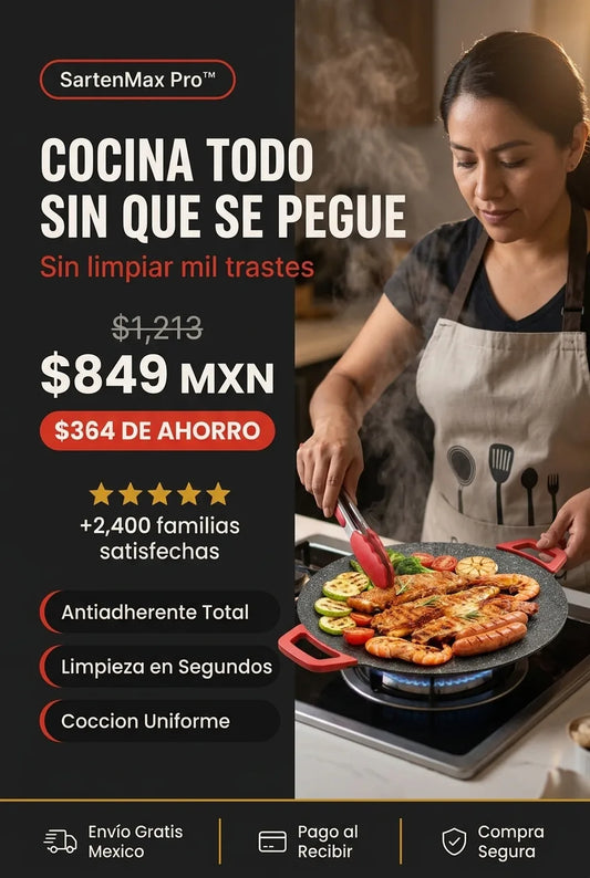 SartenMax Pro™ - Cocina Más en Cada Preparación