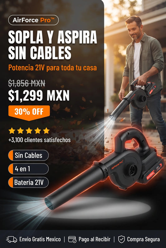AirForce Pro™- Soplador Inalámbrico Para Limpiar y Aspirar