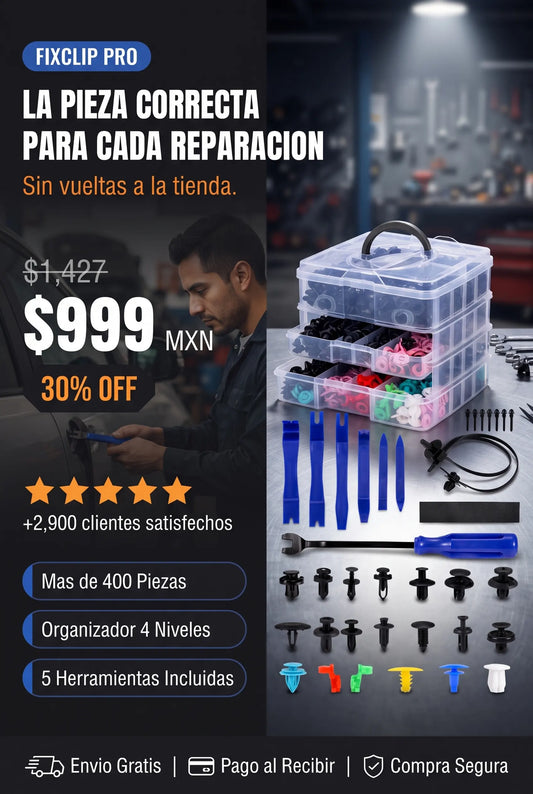 FixClip Pro™ Kit Universal de Grapas para Automóvil