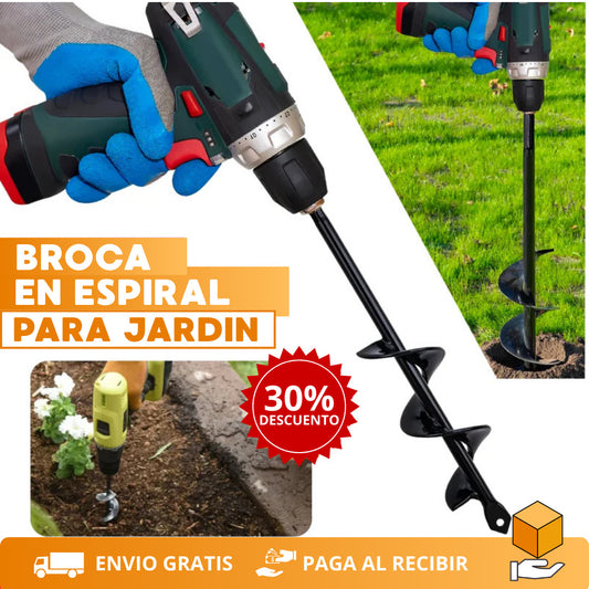 Broca Espiral para Taladro que Perfora la Tierra