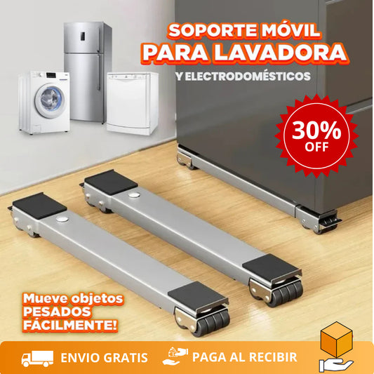 Base móvil ajustable para electrodomésticos