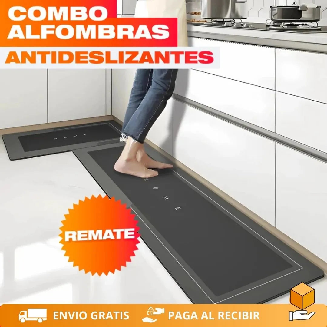 DryStep Pro - Kit 2 Tapetes Absorbentes Antideslizantes Hogar
