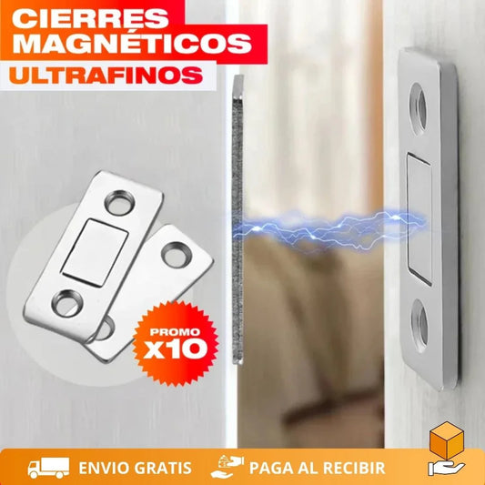 MagneFix - Kit de 10 Cierres Magnéticos Invisibles para Muebles