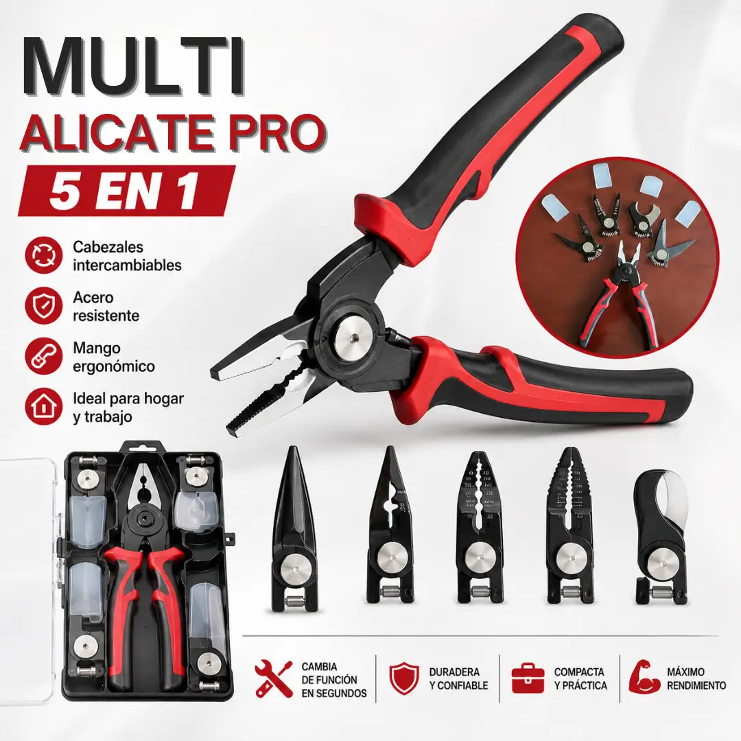 MULTI ALICATE PRO - X5 Cabezales Intercambiables