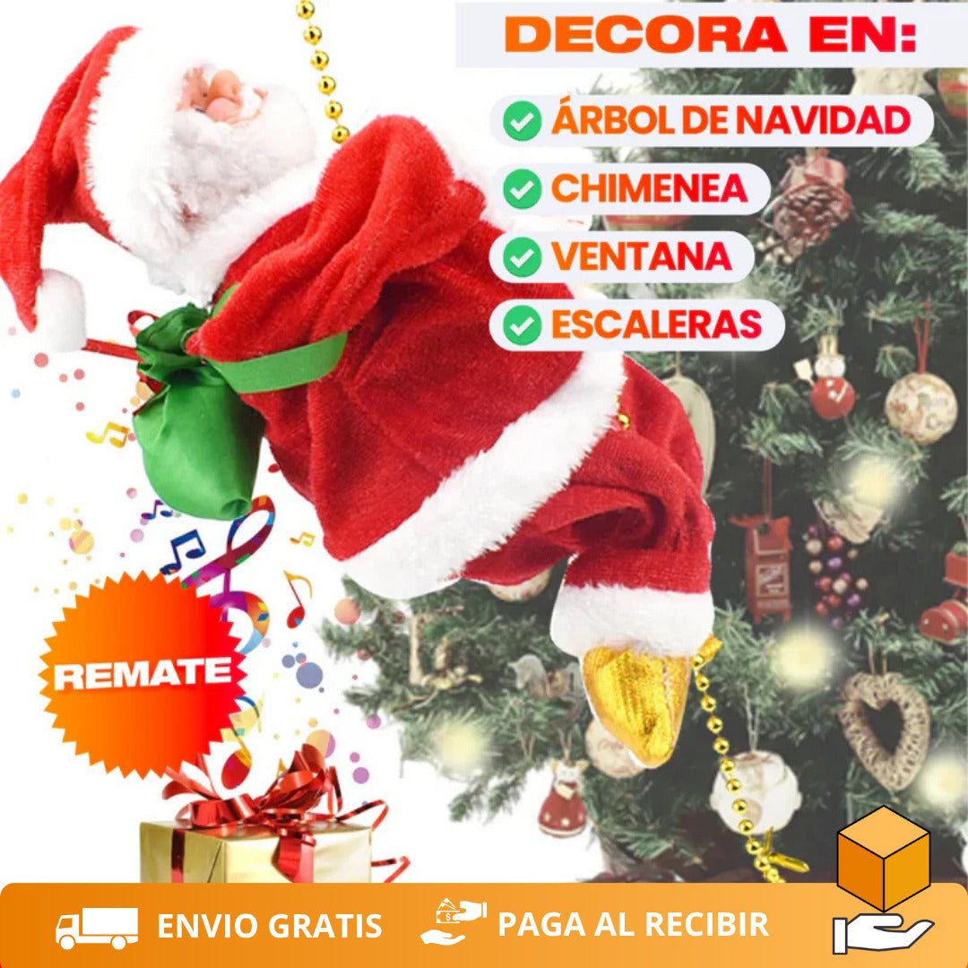 Santa Claus Trepador + REGALO: Proyector Navideño de mano