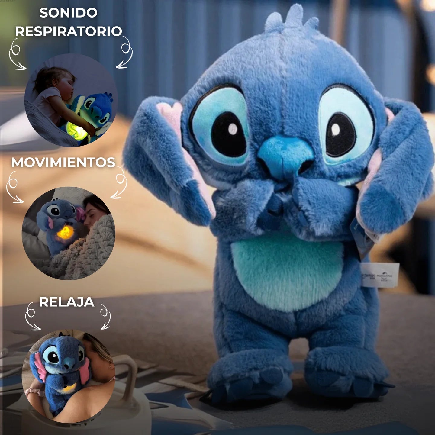 Peluche Stitch que Respira – El regalo que abraza, calma y acompaña