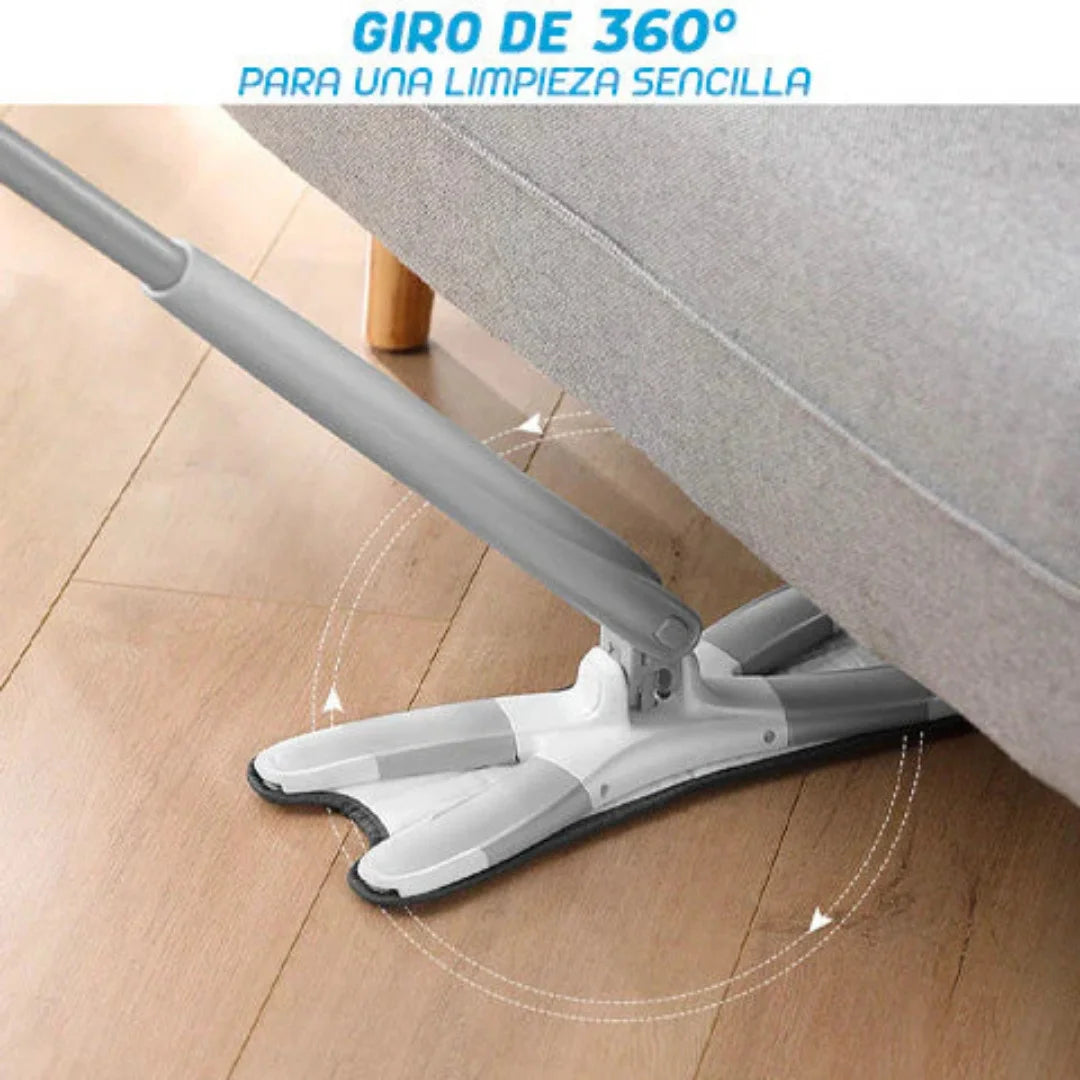 SpinClean 360 - Trapeador Autoexprimible de Microfibra