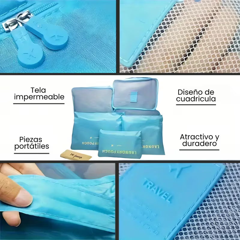 Kit Organizador Para Maleta de 6 Piezas