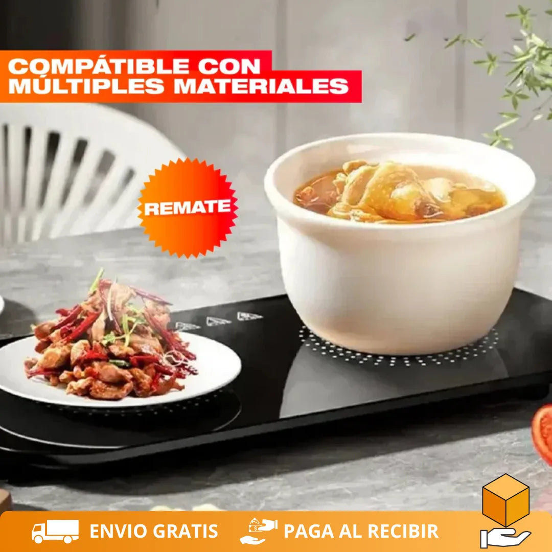 Bandeja Calefactora Eléctrica Doble