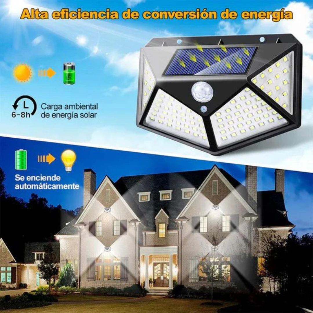 Kit de 4 lámparas LED solares