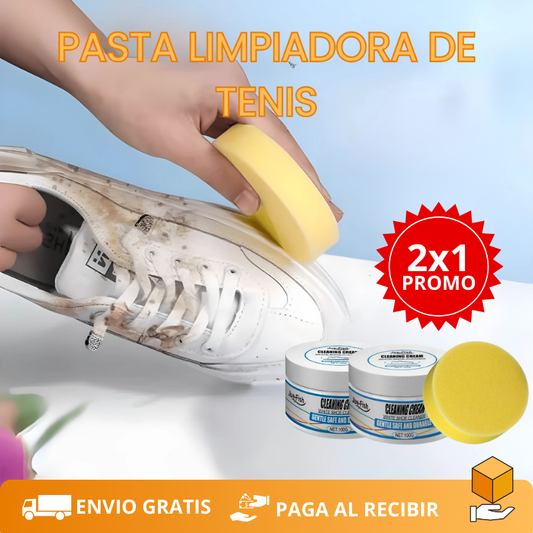 ✨ PROMO 2x1 Pasta Limpiadora: ¡Devuélvele la vida a tus tenis blancos!