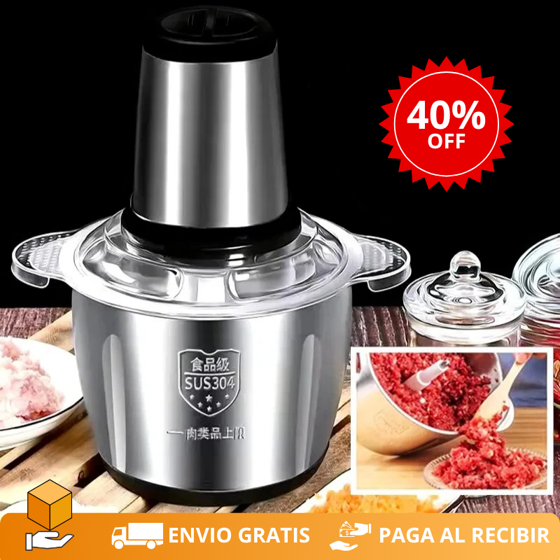 Picadora Eléctrica - ¡Pica todo en segundos y sin esfuerzo!