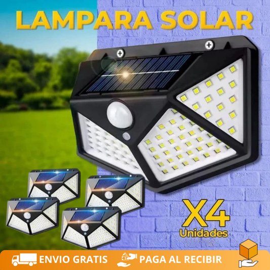 Kit de 4 lámparas LED solares