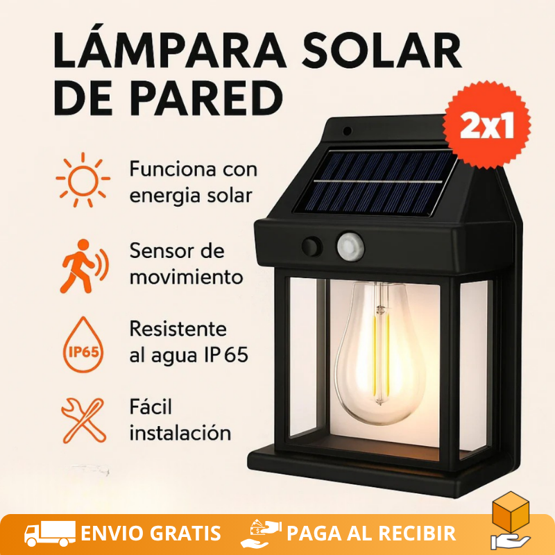 EcoBright – Ilumina tu hogar con energía solar y estilo - ¡Promoción 2x1!