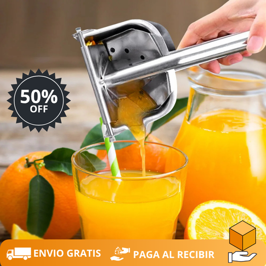 Exprimidor Metálico Premium: Jugos Naturales en Segundos