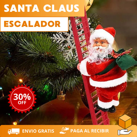 Santa Claus Escalador – Dale vida y alegría a tu árbol navideño