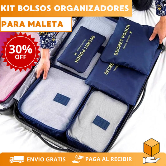 Kit Organizador Para Maleta de 6 Piezas
