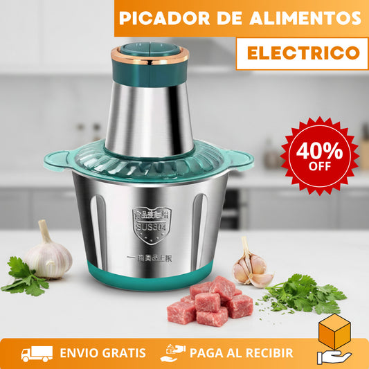 Picadora Eléctrica - ¡Pica todo en segundos y sin esfuerzo!