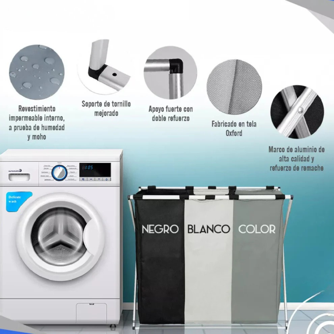 CESTO PLEGABLE Y ORGANIZADOR PARA ROPA