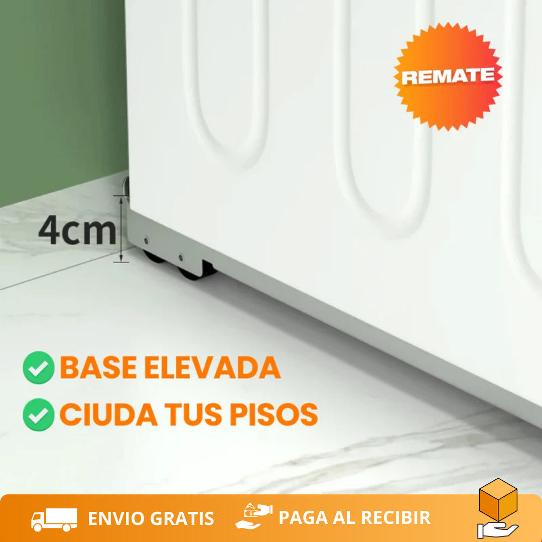 Base móvil ajustable para electrodomésticos