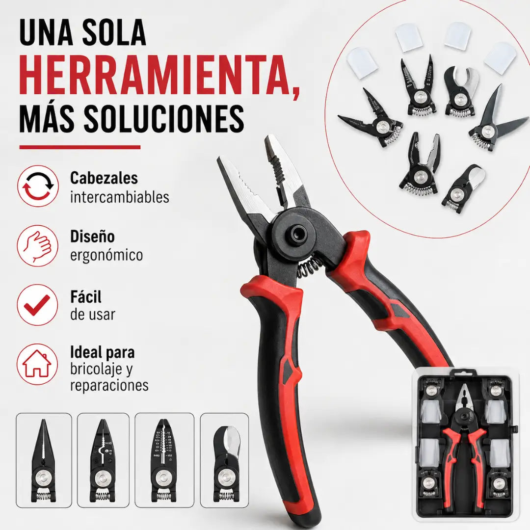MULTI ALICATE PRO - X5 Cabezales Intercambiables