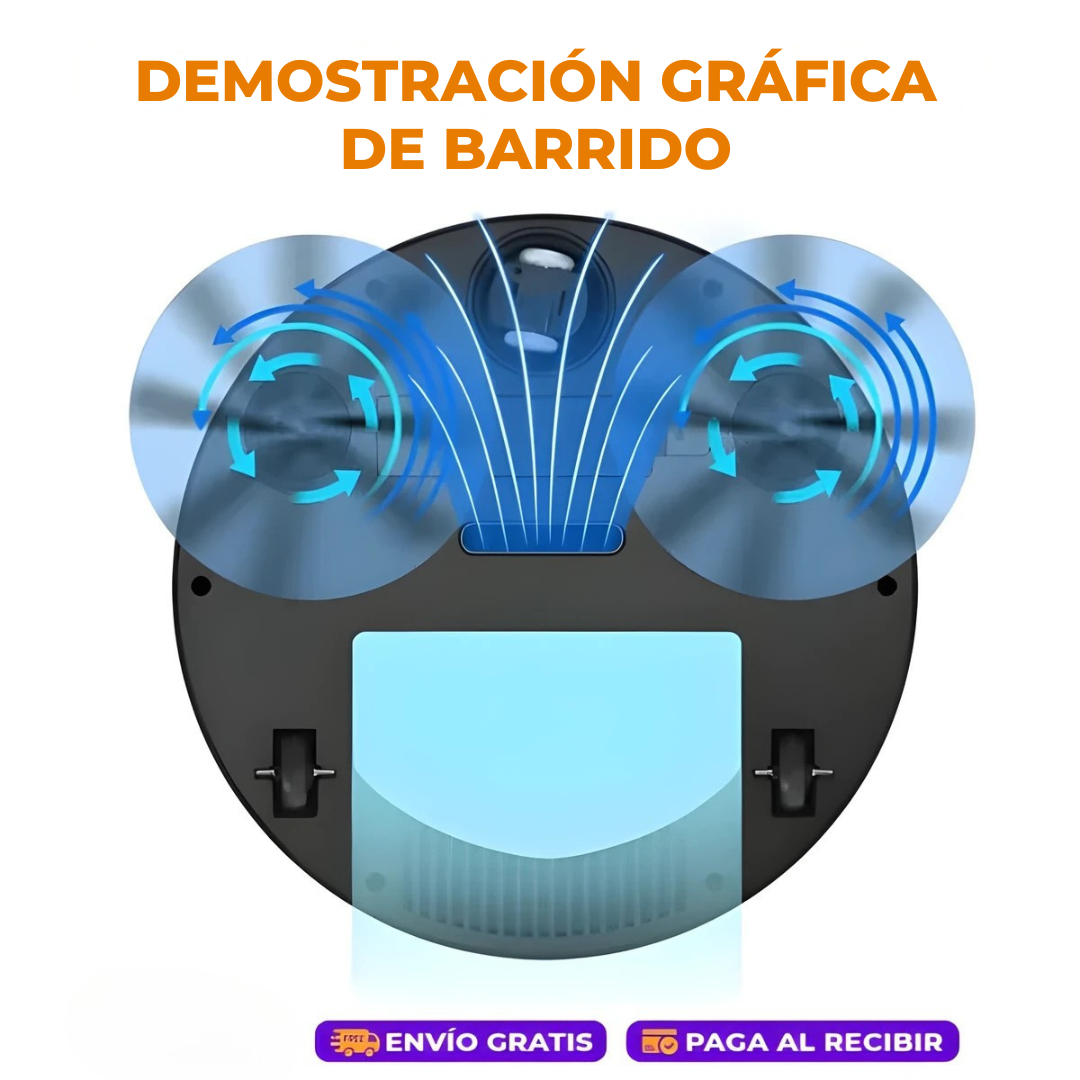 ASPIRADORA ROBOT 2 EN 1 - LIMPIEZA AUTOMATICA