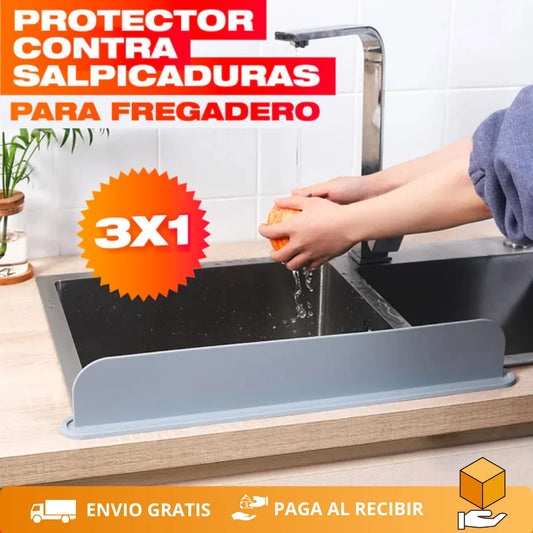 Promo 3x1 Protector contra Salpicaduras de Silicona – Lava Sin Salpicar Agua