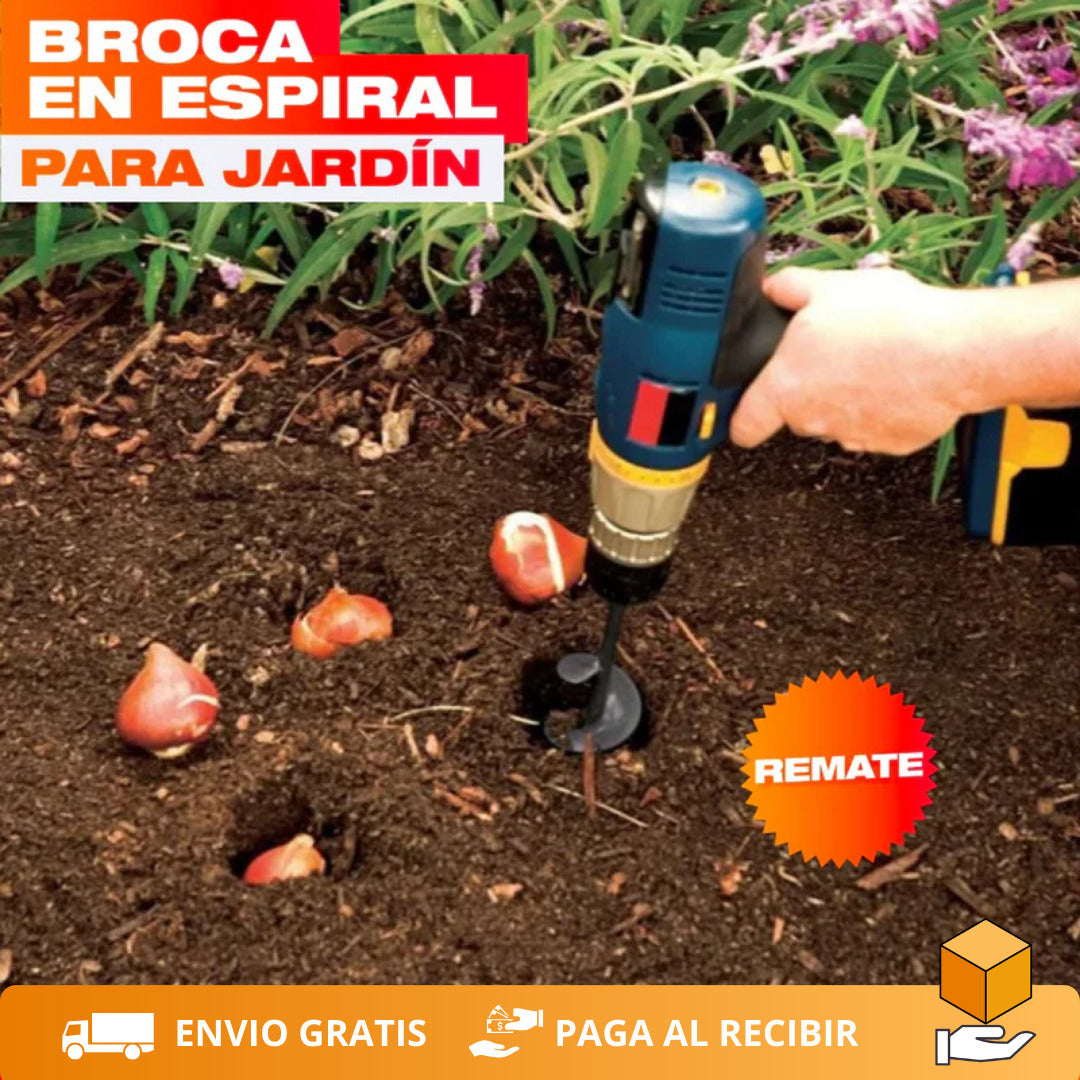 Broca Espiral para Taladro que Perfora la Tierra