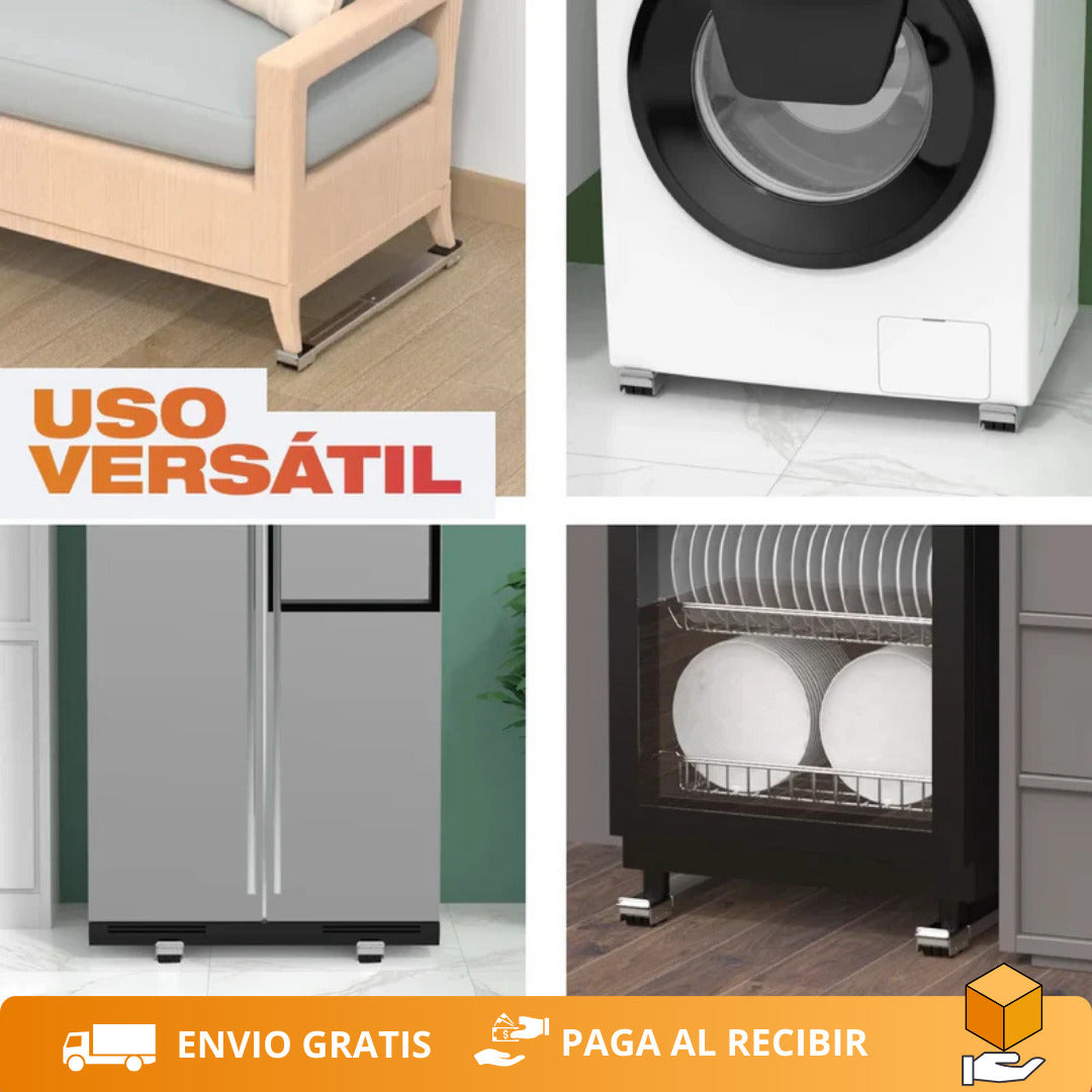 Base móvil ajustable para electrodomésticos