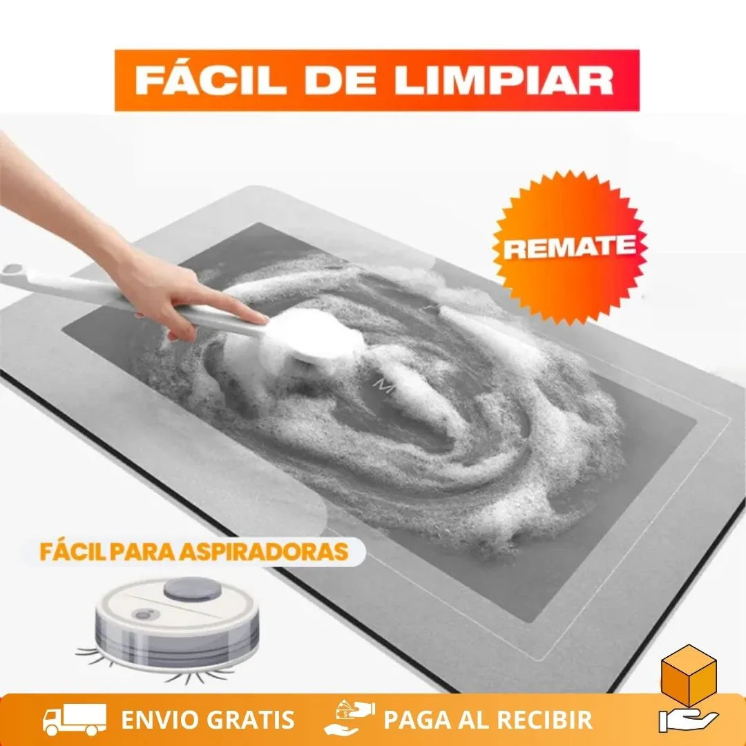 DryStep Pro - Kit 2 Tapetes Absorbentes Antideslizantes Hogar