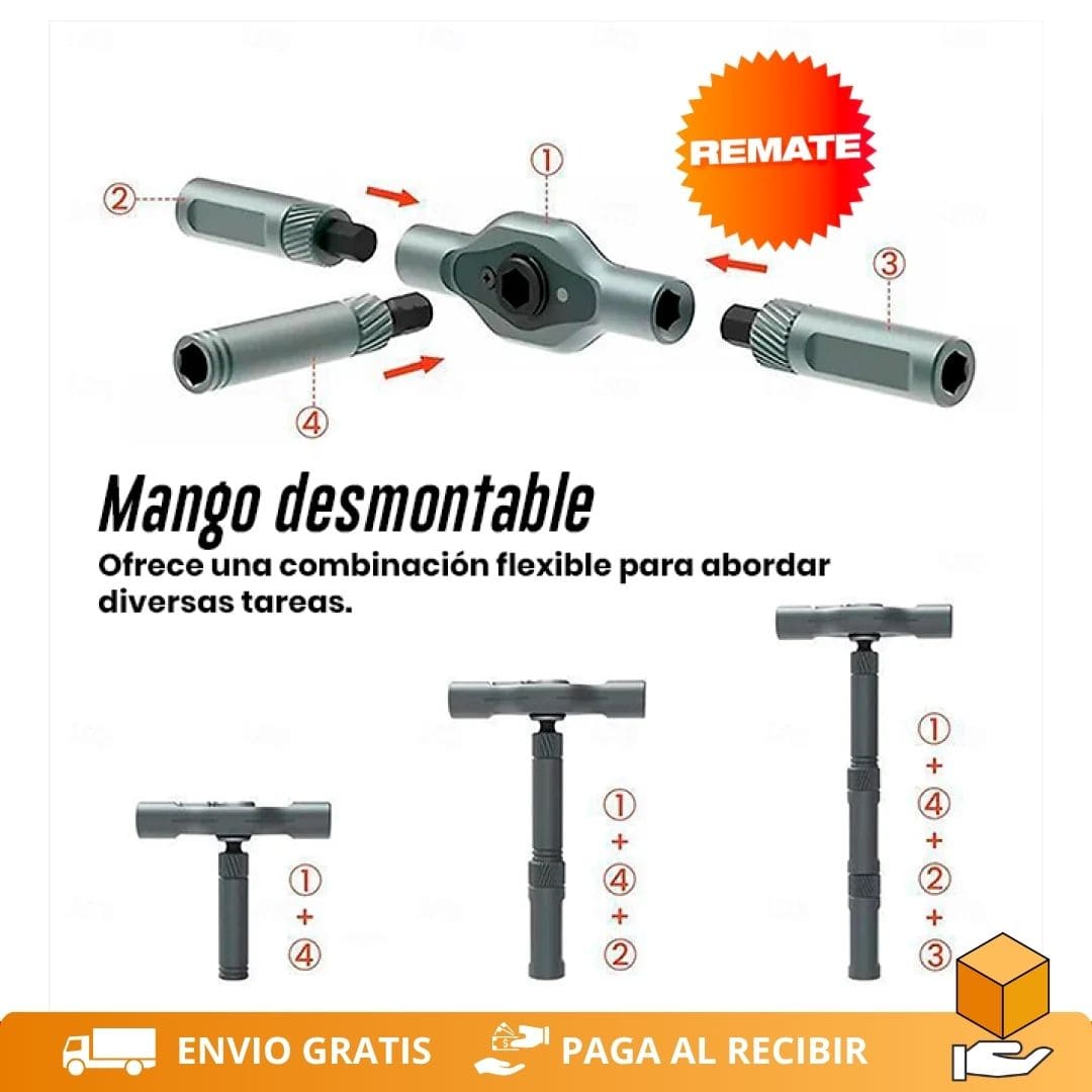 FixPro 24X - Kit Llave T Todo en Uno